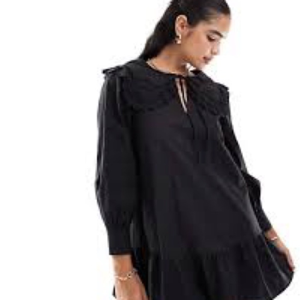 Miss Selfridge Black Mini Dress